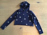 H&M Mädchen Hoodie Kapuzenshirt kurz blau Sterne Gr.158/164 nw Bayern - Eltmann Vorschau