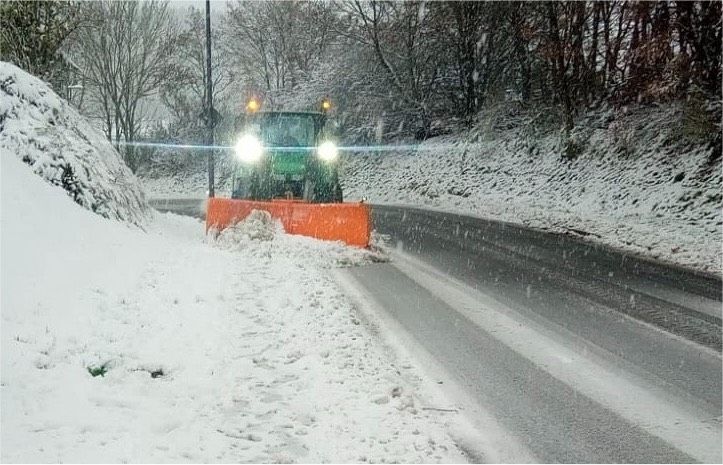 Winterdienst ,Streudienst,Schneeräumen,Streusalz in Prüm