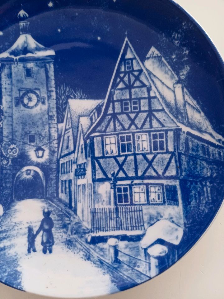 Sammelteller, Rothenburg Tauber, Royal Bavaria, 1977, Porzellan in Worpswede