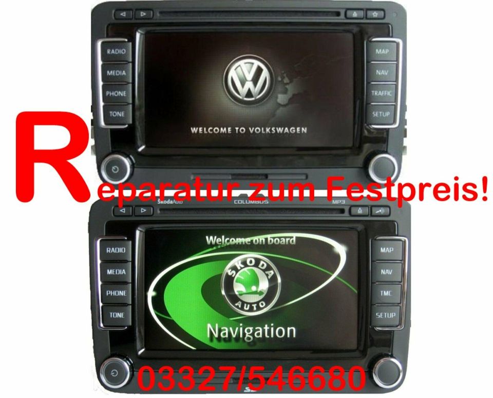 VW RNS 510 Skoda Columbus Reparatur Navi Passat Golf Tiguan in Werder (Havel)