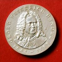 20 DDR Mark Silber Münze G. F. Händel von 1984 Nordrhein-Westfalen - Wermelskirchen Vorschau