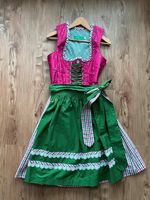 Midi Dirndl pink-grün mit Schürze, Größe 36 Kr. München - Riemerling Vorschau