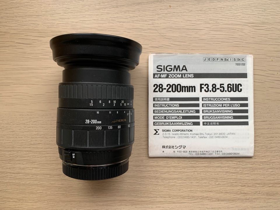 SIGMA Zoom Lens 28-200mm F3.8-5.6UC Objektiv in Münster-Hafen