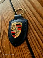 Porsche Schlüsselanhänger Leder Blau Neu Original Nordrhein-Westfalen - Hiddenhausen Vorschau