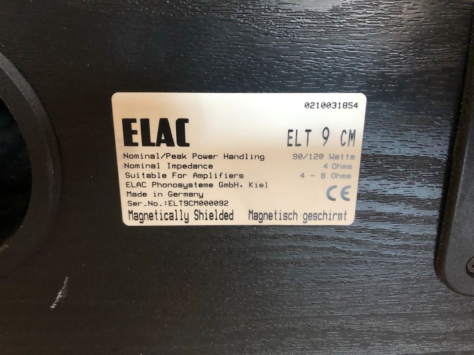 Elac ELT 9 CM Center Lautsprecher in Wuppertal