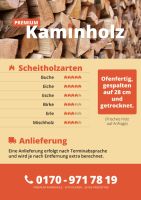 Kaminholz Brennholz ofenfertig 28 cm Buche Eiche Esche gemischt Niedersachsen - Friesoythe Vorschau
