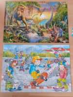 2 Puzzle 112 Teile 6+, Dinos und Skateranlage Nordrhein-Westfalen - Bedburg-Hau Vorschau