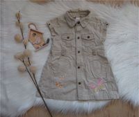 Kleid Hemdblusenkleid beige Schmetterling Stickerei Gr. 80 H&M Niedersachsen - Rühen Vorschau