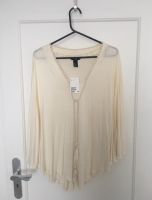 Tunika • Bluse • V - Ausschnitt • beige weiß • Bändel • Frankfurt am Main - Innenstadt Vorschau