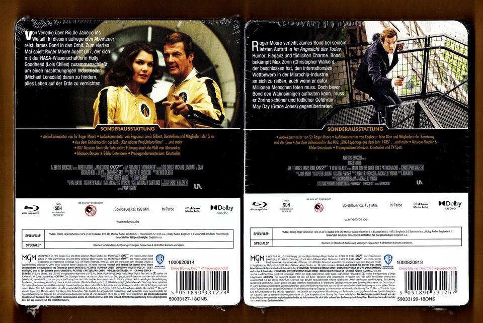 9 x 007 James Bond Steelbook Blu-ray NEU & OVP in Recklinghausen