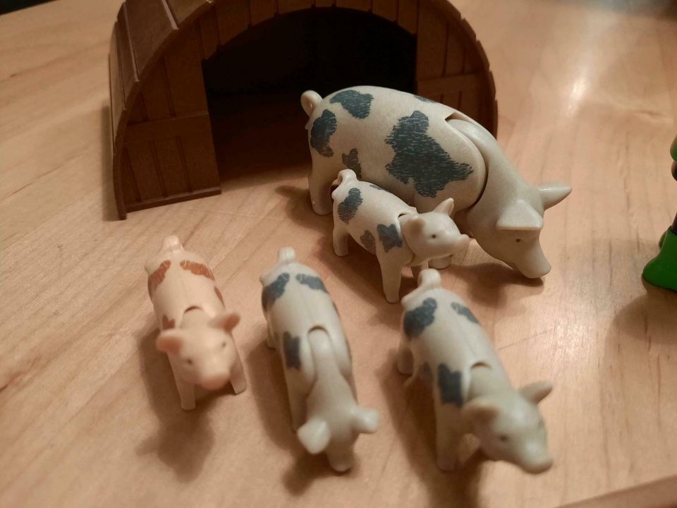 Playmobil Bauernhof Schweinestall, Tiere, Figuren, Schubkarre in Wiesbaden