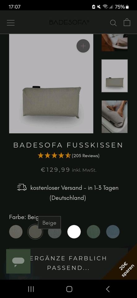 Badesofa / Badekissen in Bad Aibling