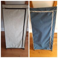 2 x Stoff-Kleiderschrank beige/braun & blau/grau Baden-Württemberg - Blaubeuren Vorschau