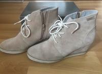 Esprit Keilabsatz 42 Stiefelette Damen Wildleder beige rosa Berlin - Neukölln Vorschau