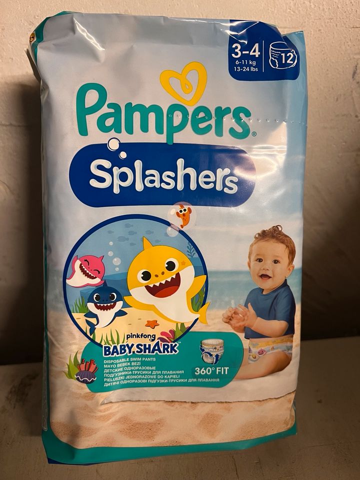 NEU! Original Pampers Schwimmwindeln Splashers Gr.3-4 (6-11 kg) in Gladbeck