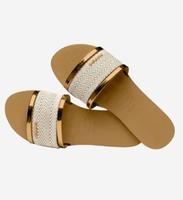 Pantolette Sandale Damen - Havaianas - Jute Gold Dresden - Klotzsche Vorschau