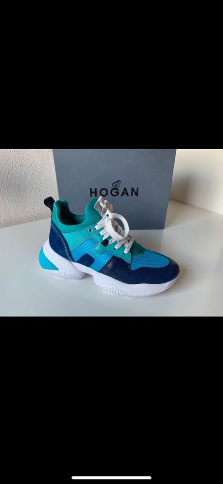 Sneaker  Hogan  Interaction Gr. 41 blau weiß türkis NEU NP 470€ in Bad Honnef