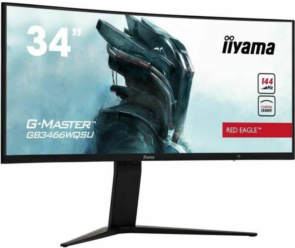 iiyama G-Master Red Eagle GB3466WQSU-B1 Curved 86,5cm 34“ Monitor in Dietersheim