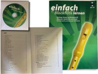 Einfach Blockflöte lernen mit Buch_Notenheft mit CD Brandenburg - Potsdam Vorschau