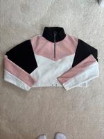 ♡ TALLY WEIJL - Takecare Pullover - Rosa/Weiß Schwarz - S(36) Dithmarschen - Brunsbuettel Vorschau