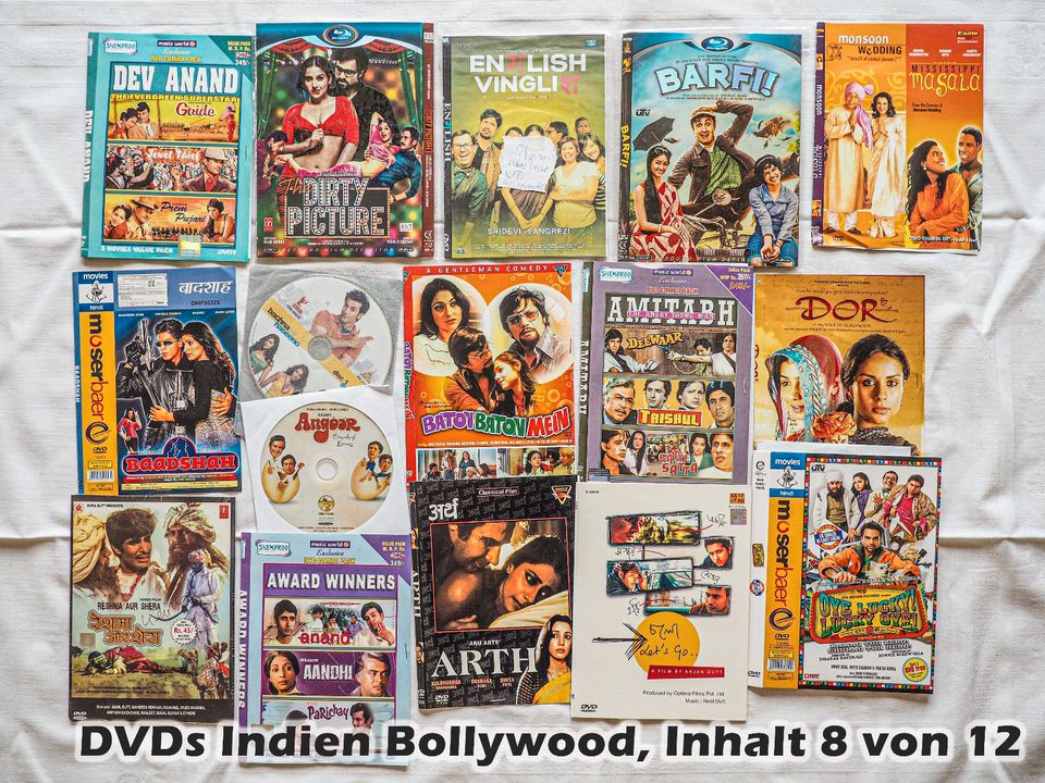 Ca. 150  DVDs Bollywood, Südindien, Indien + bisschen Asien in Bad Tölz