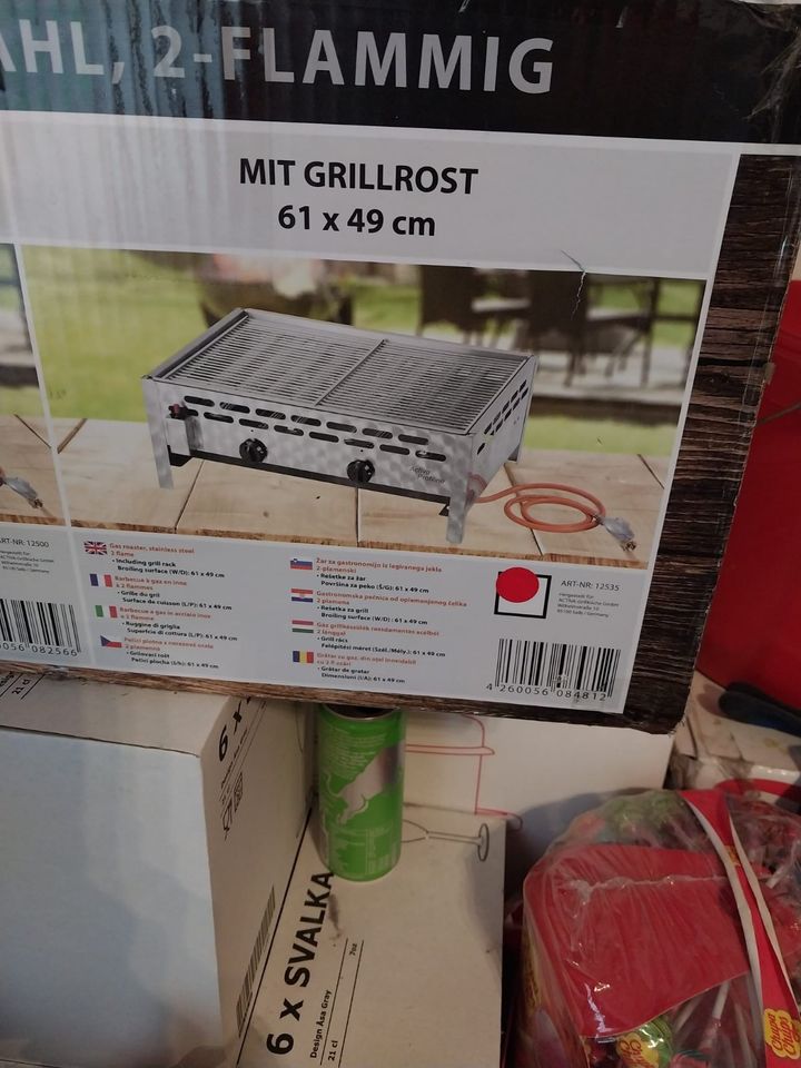 Activa Gasgrill 2X flammiger Gastrobräter Grill mit Grillrost in Pfalzgrafenweiler