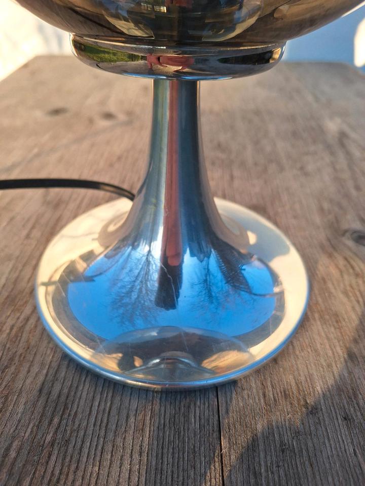 Kugellampe Tulpenfuß chrome 70er Jahre mid century space age in Pfaffenhausen