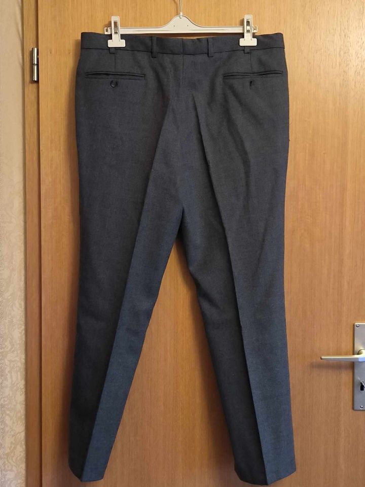 Klassische Herren Hose Canda Stretch Gr. 27 1/2 mit 45% Wolle gra in Koblenz