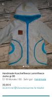 Handmade Lammfleece Jersey Jacke gr.80/86/92 Sachsen - Käbschütztal Vorschau