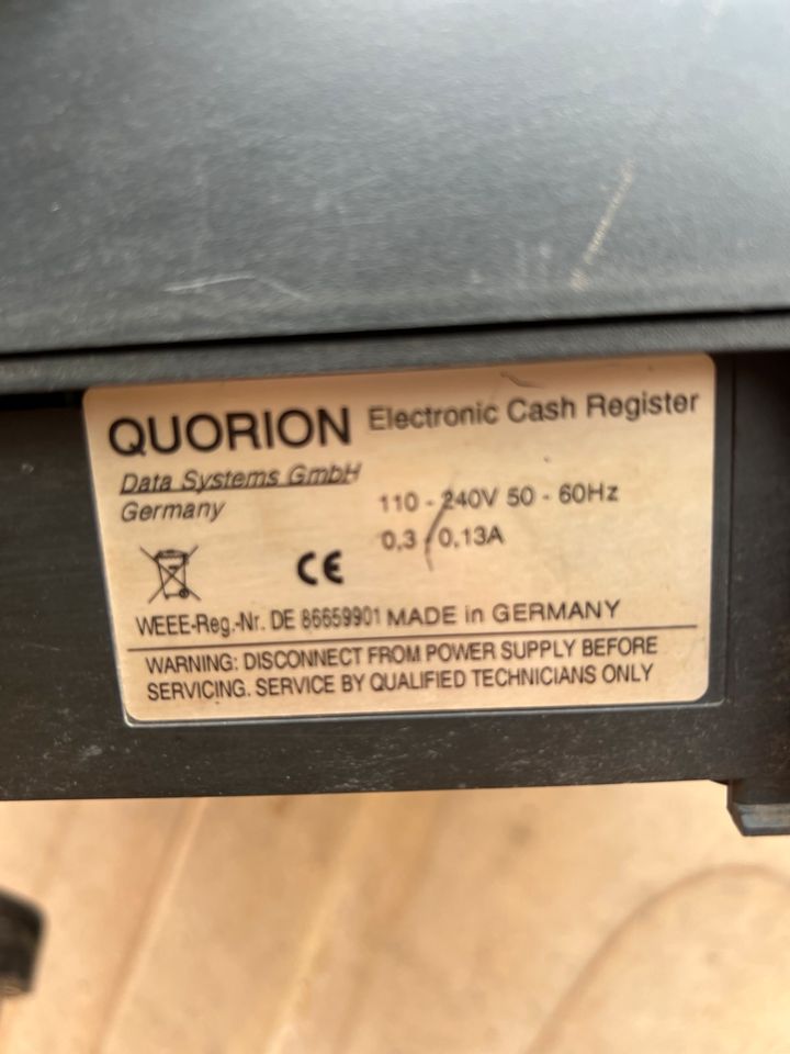 QUORION CR 1240 Registrierkasse Kasse elektronisch Zubehör Ersatz in Köthen (Anhalt)