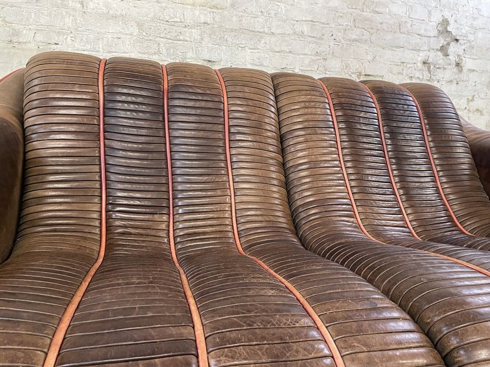 De Sede Malmö / Ernst Lüthy / 2er Couch / Neckleder Designer Sofa in Willich