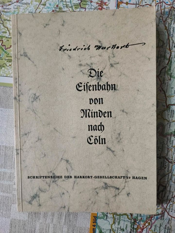 Die Eisenbahn von Minden nach Cöln (Köln) Reprint 1961 in Minden