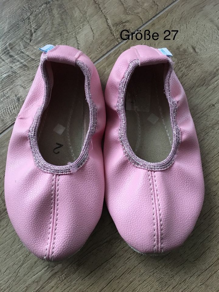 Gymnastikschuh Ballettschuh Schläppchen rosa 27 in Prenzlau