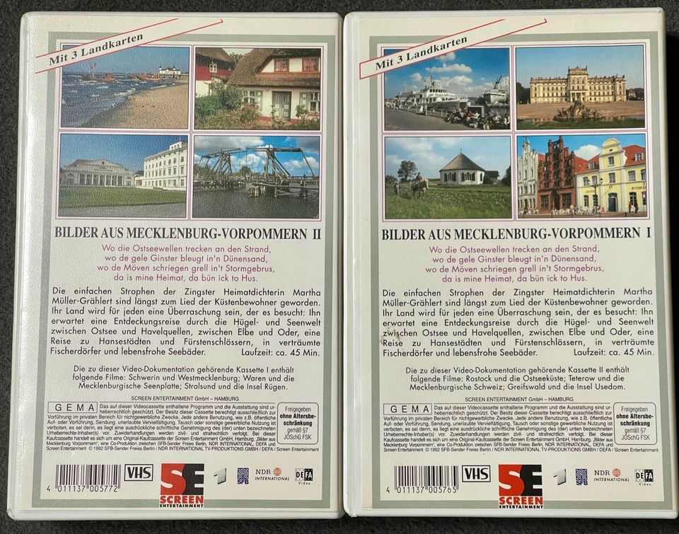 Echte Rarität - 2 VHS - Bilder aus Mecklenburg-Vorpommern in Berlin
