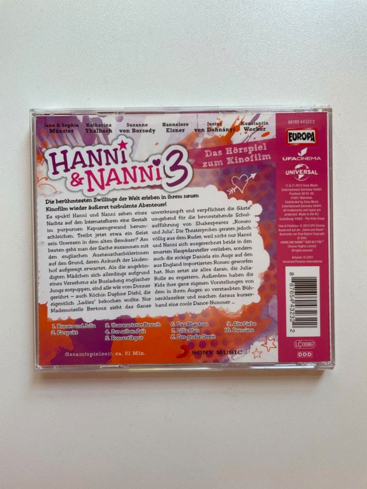 CD Hanni & Nanni 3 - Das Hörspiel zum Kinofilm in Meerbusch