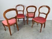 Set, 4x Stuhl Esszimmerstühle, Chippendale Barock Antik Stil, rot Kr. München - Putzbrunn Vorschau