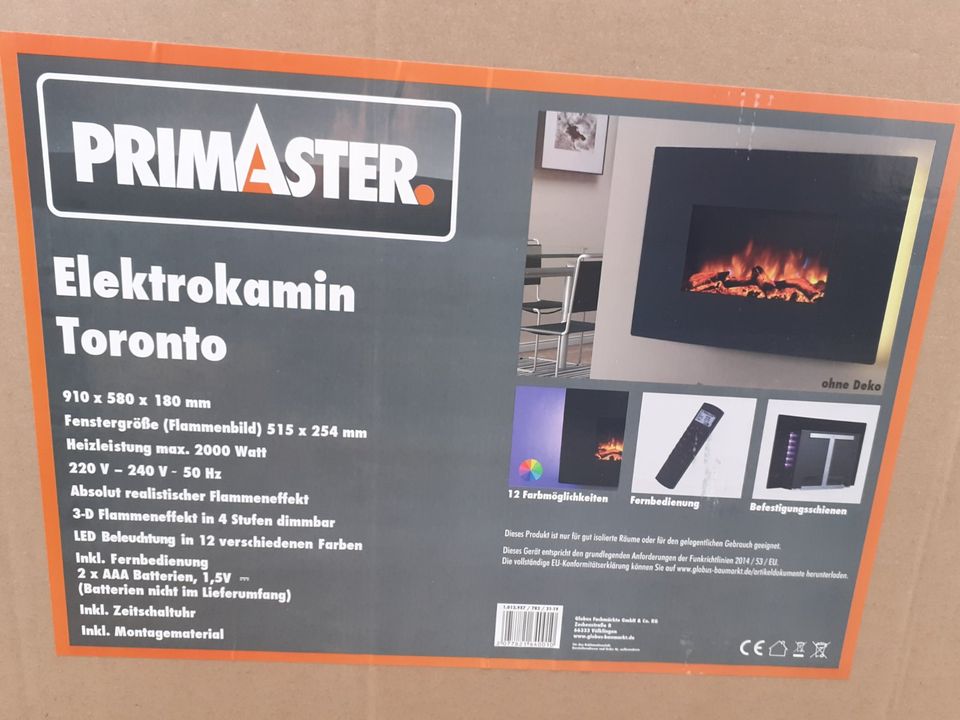 Primaster Elektrokamin Neu in Osterhofen