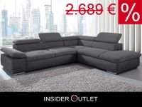 Ecksofa 272x226cm Schlaffunktion Grau Bettfunktion Couch Microfas Köln - Ehrenfeld Vorschau