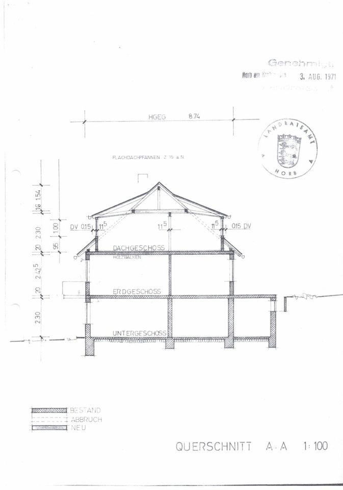 Einfamilienhaus mit vermieteter ELW, großer Garten und Garage in Sulz