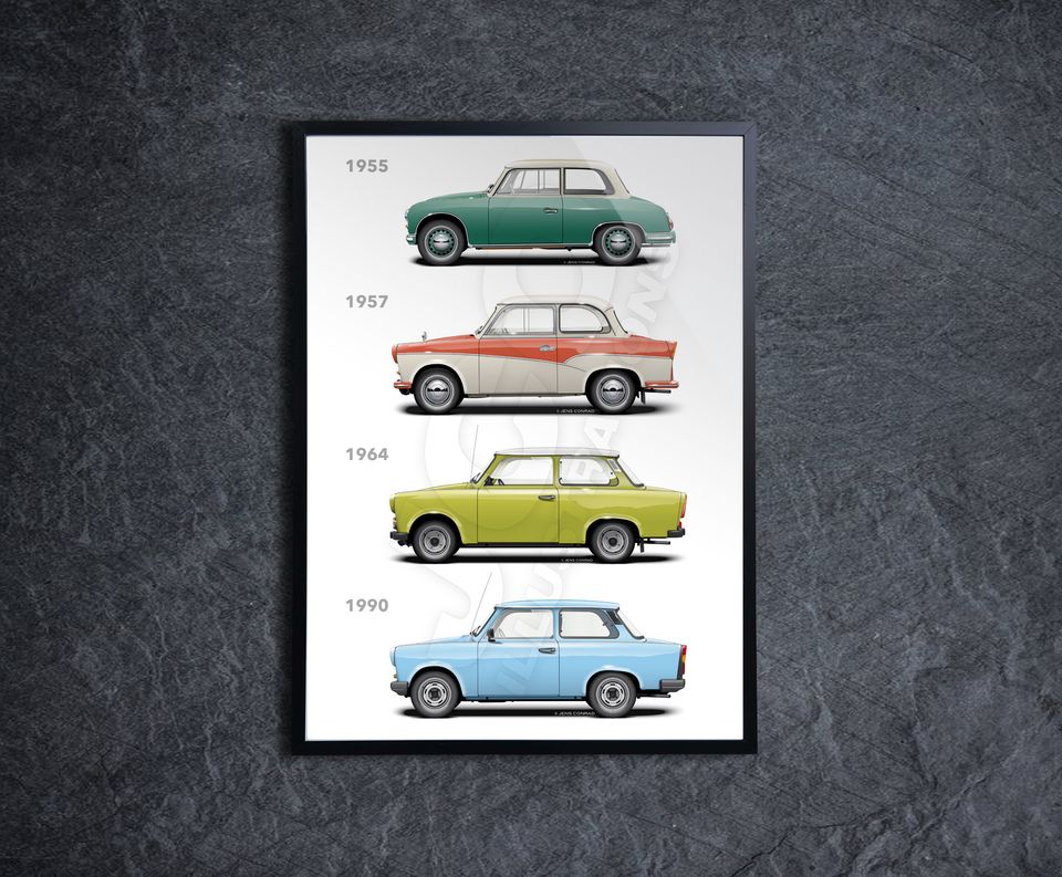 Poster Trabant Generationen DDR 60x40cm NEU in Grüna (Sachsen)