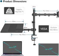 Bontec Monitor Halterung mit Laptop Arm für 13-32 Zoll / NEU Köln - Rath-Heumar Vorschau