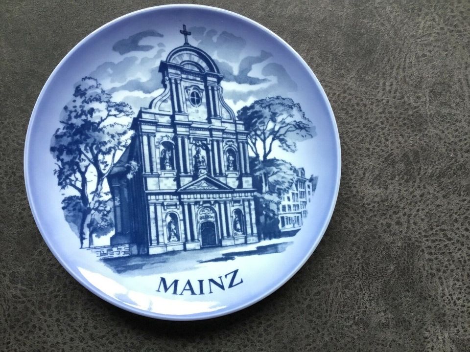 Mainzer Teller, Sammelteller, Ignaz Kirche Mainz, Wandteller in Mainz