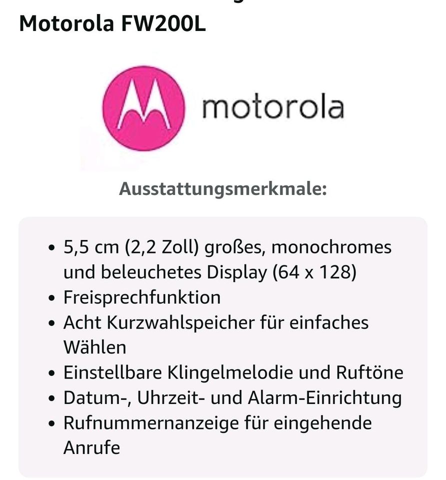 Motorola Telefon in Holzwickede