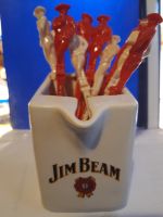 Jim Beam - Whiskey Wasserkrug - mit Cocktailspiessen - Dekanter Hessen - Michelstadt Vorschau