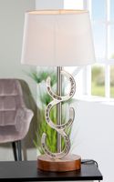 Stilvolle Aluminium-Lampe mit Hufeisen Design und Mangoholz-Fuß Nordrhein-Westfalen - Gladbeck Vorschau