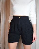 Culottes Bermuda Shorts Leinen schwarz highwaist ASOS xxs Berlin - Neukölln Vorschau