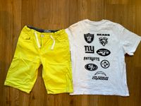 gelbe SHORTS (STOP & GO)+NFL T-SHIRT (JACK & JONES) Gr. 164 Sachsen - Freiberg Vorschau