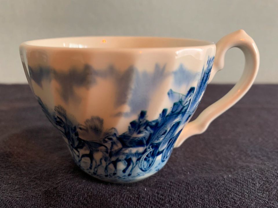 Vintage Teeservice / Tea Service - Myott - Coaching Days - Blau. in Bad Homburg