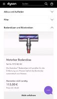 Dyson V12 Detect Slim Motorbar Bodendüse Nordrhein-Westfalen - Krefeld Vorschau