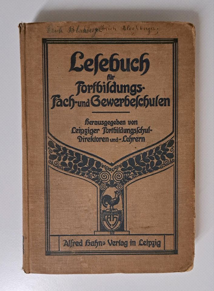 2 x Leipziger Lesebuch thüringischen Staaten 1911 Sachsen 1916 in Nürnberg (Mittelfr)